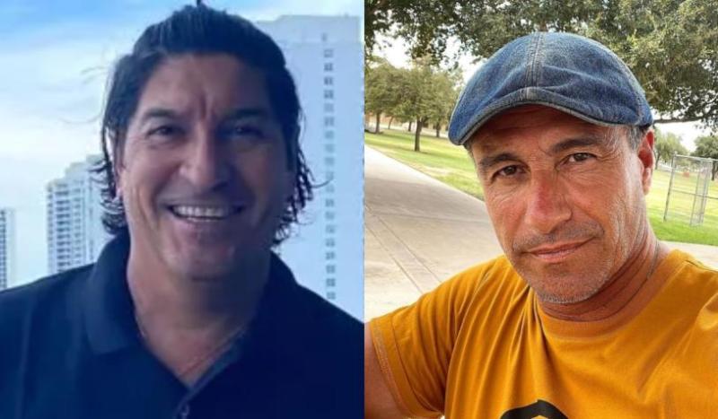 Iván Zamorano y Fernando Solabarrieta