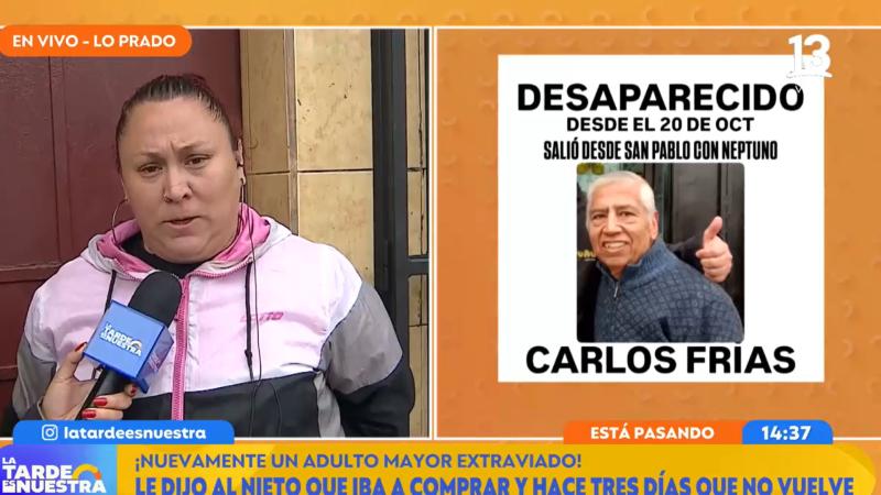 Adulto mayor desaparecido en Lo Prado