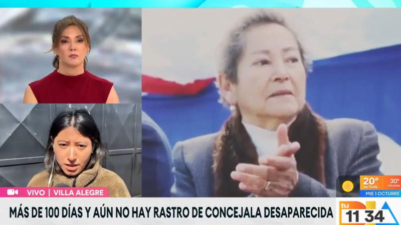 Hija de María Ignacia González, concejala de Villa Alegre desaparecida