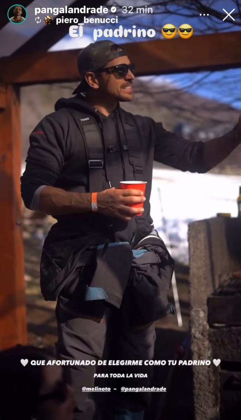 Piero Benucci, el padrino de la hija de Pangal Andrade y Meli Noto