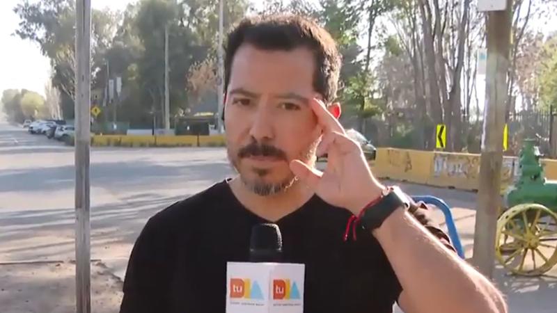 Rodrigo Pérez de "Tu Día" en Pudahuel