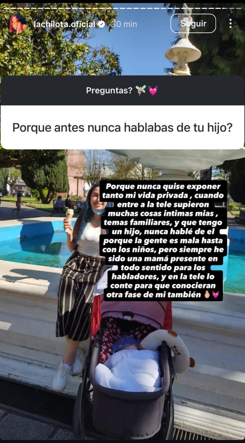 Historia de Instagram de Chilota