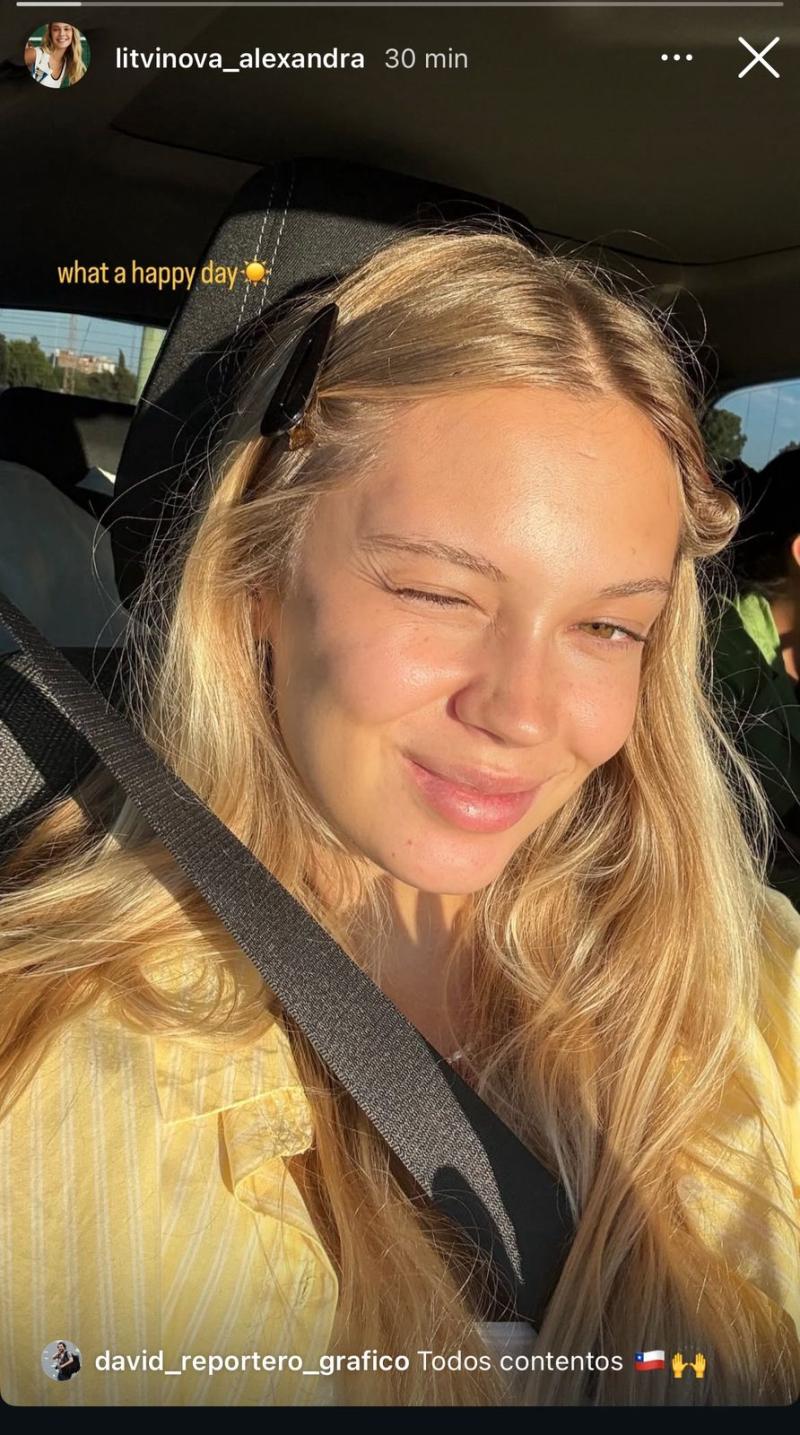 Novia de Alexis Sánchez feliz por su buen momento - Instagram @litvinova_alexandra