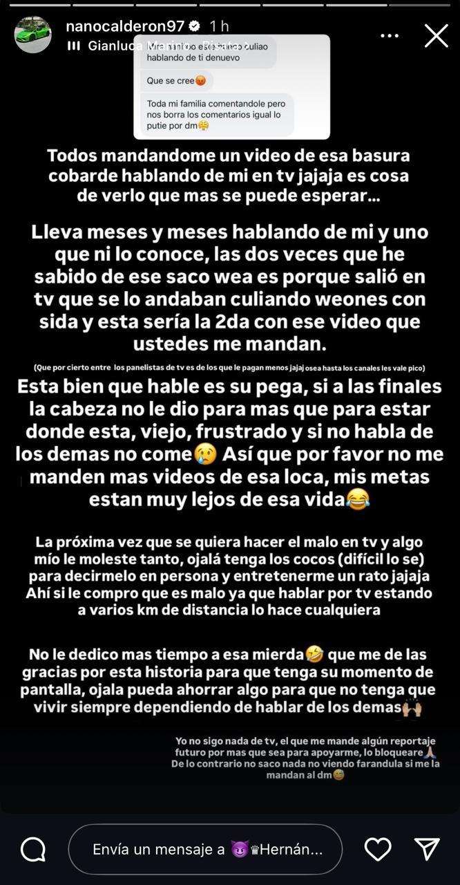 Nano Calderón - Instagram