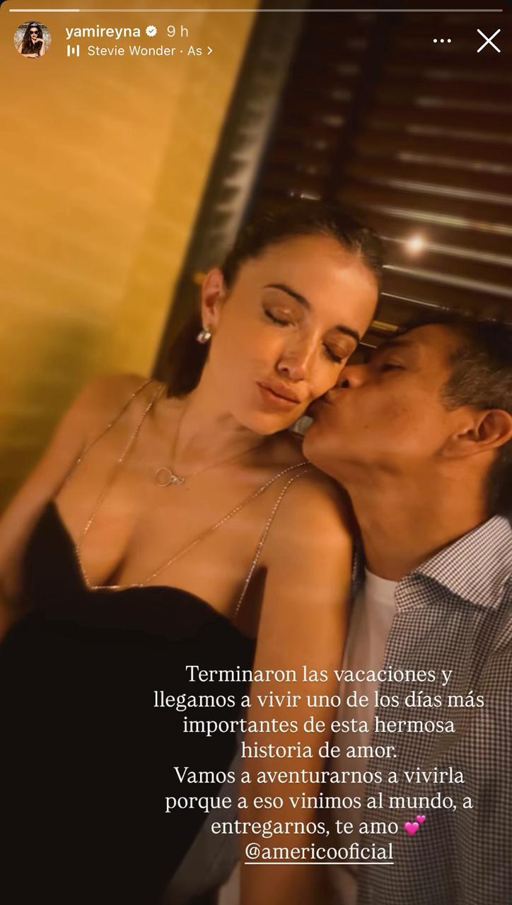 Yamila Reyna junto a Américo - Instagram
