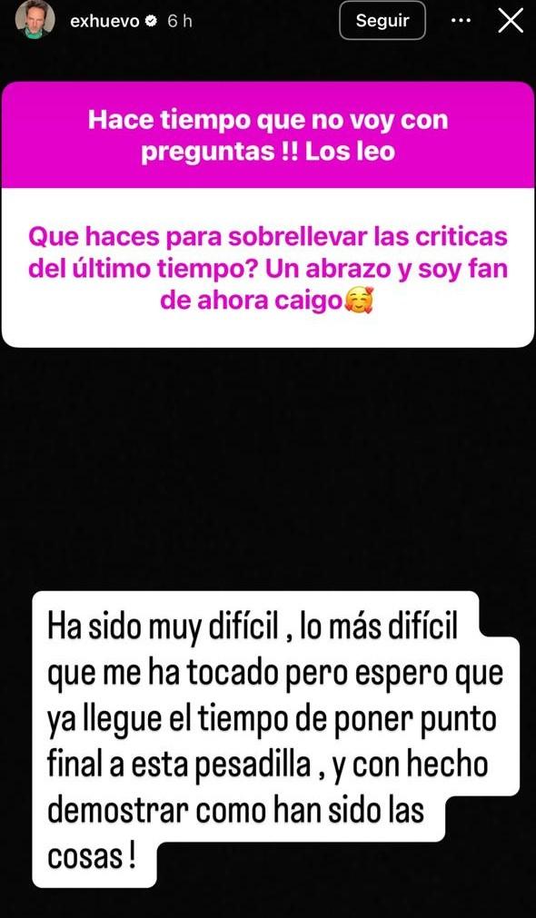 Historia de Daniel Fuenzalida | Instagram