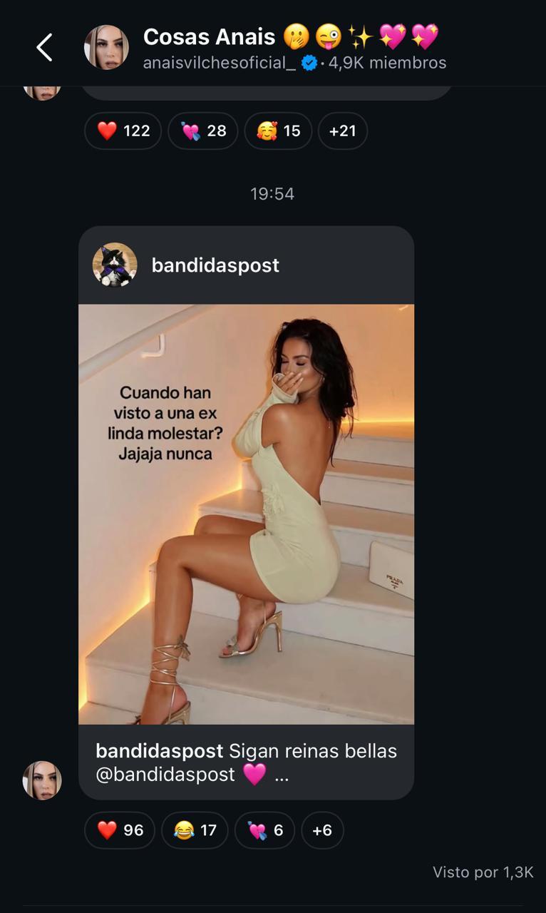 La indirecta de Anaís Vilches en medio de rumores de romance de Marcianeke