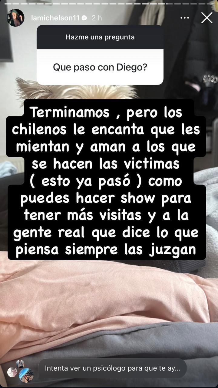 Historia de Ignacia Michelson - Instagram