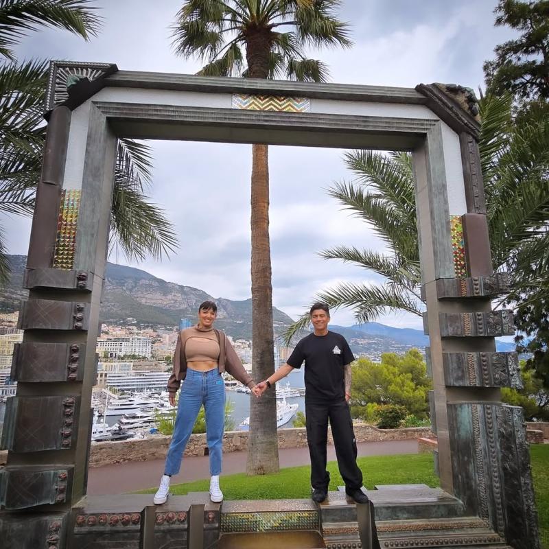 Yamila Reyna junto a Américo en Europa - Instagram