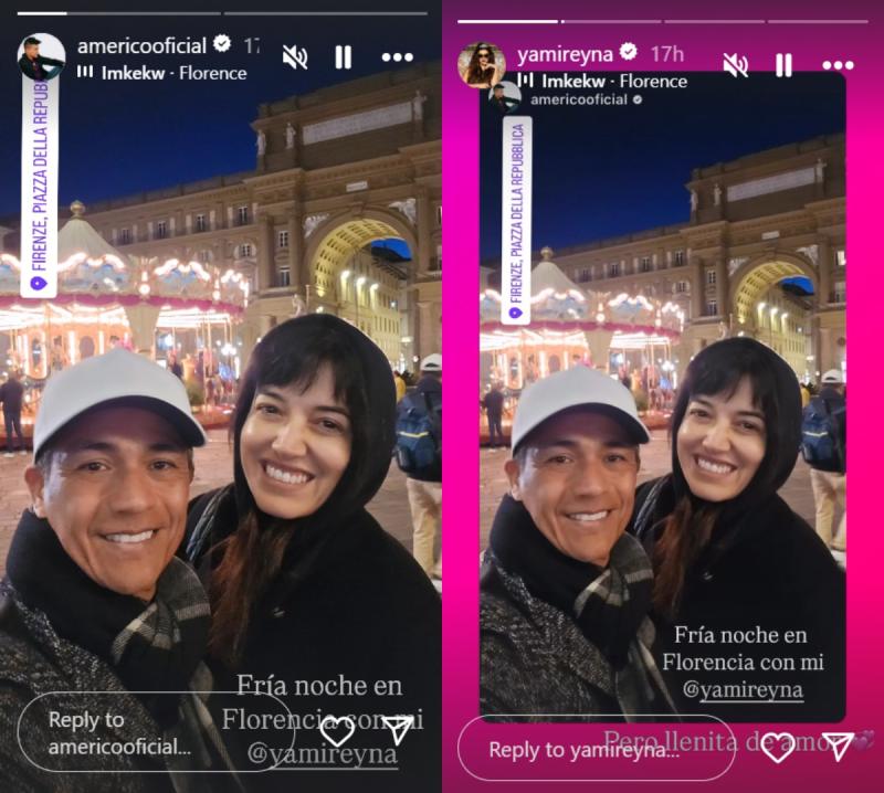 Historias de Américo y Yamila Reyna | Instagram