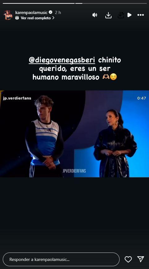 Karen Paola le dedica palabras a Diego por Instagram