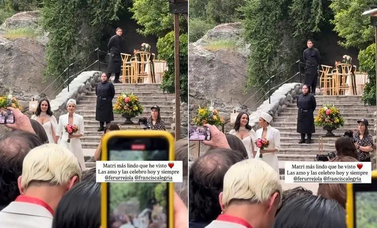 Matrimonio de Francisca Alegría y Fernanda Urrejola - Instagram