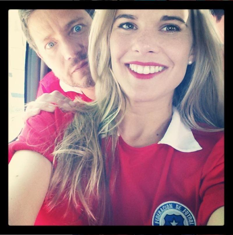 Pablo Zúñiga y la comunicadora Javiera Suárez. Créditos: Instagram