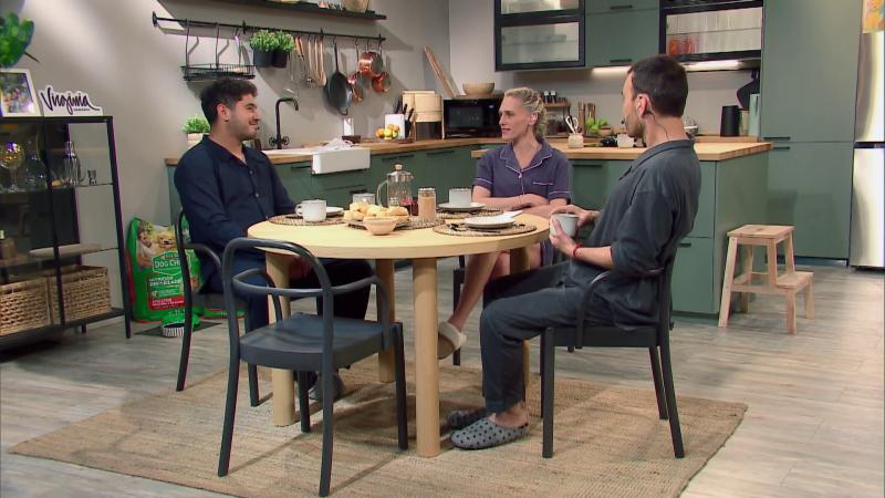 Jordi Castell, Virginia Demaria y Gino Costa en Despierta. Créditos: 13C