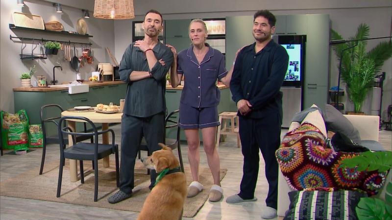 Jordi Castell, Virginia Demaria y Gino Costa en Despierta. Créditos: 13C