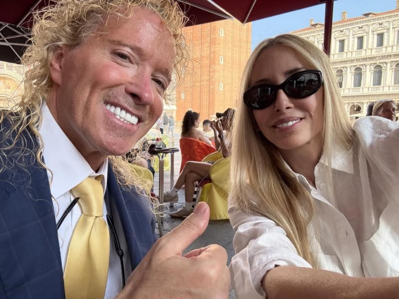 Leonardo Farkas junto a su esposa - Instagram