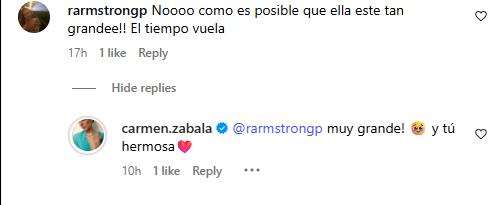 Comentarios post de Carmen Zabala | Instagram