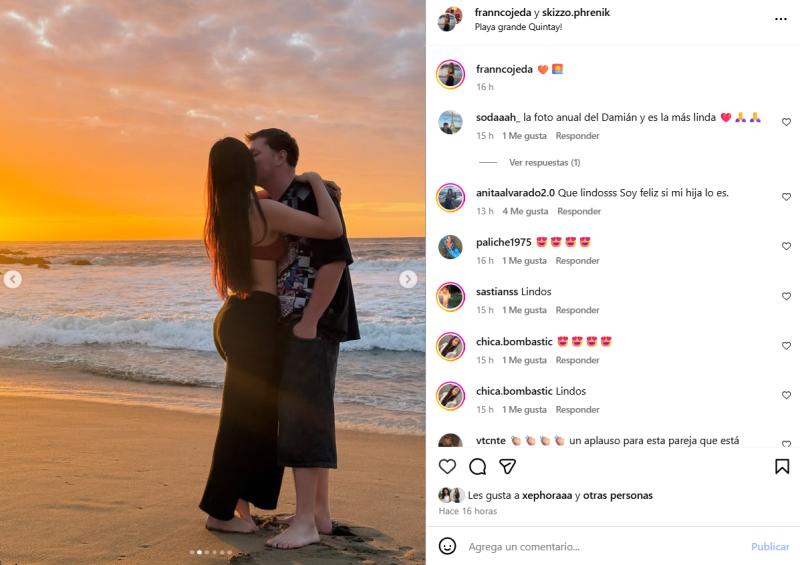 Anita Alvarado reaccionó a romántica publicación de su hija - Instagram