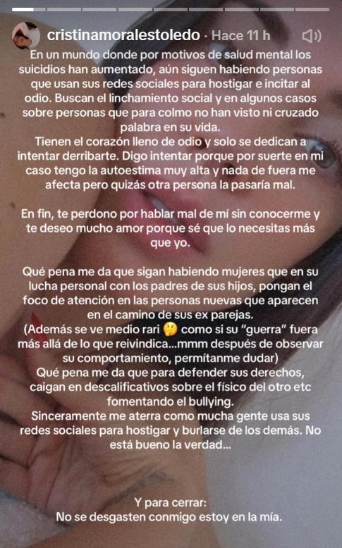 El comunicado con el que Cristina Morales, ex de Gary Medel, se defendió en redes sociales - Tiktok @Cristinamoralestoledo