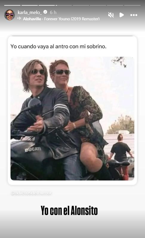 Según Karla Melo con su nuevo pelo se parece a Jamie Lee Curtis - Instagram