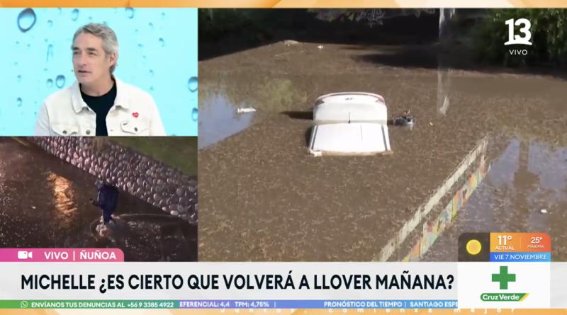 Michelle Adam anuncia nuevas lluvias para la región Metropolitana.