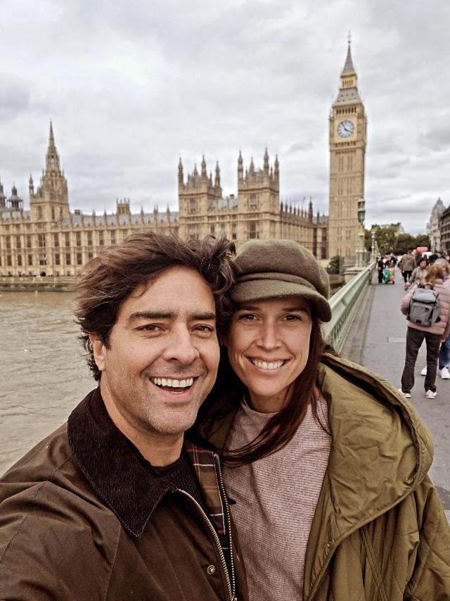 Cristián Riquelme y su pareja