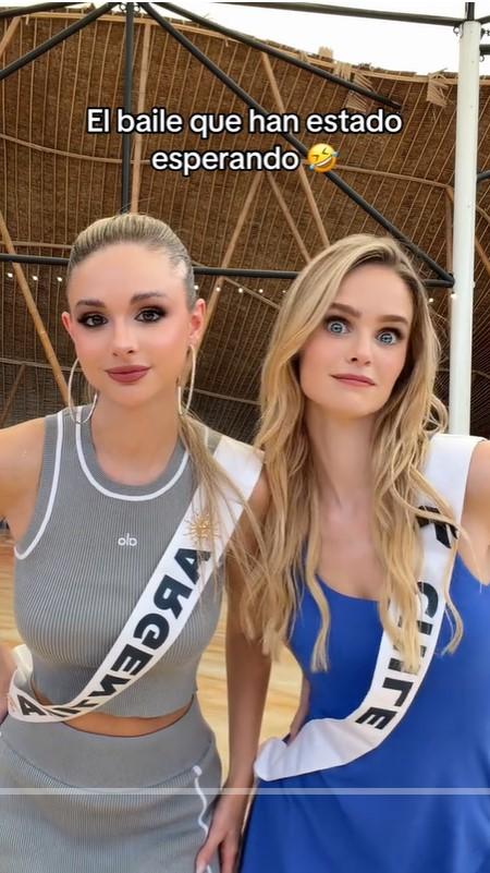 Inna Moll junto a Miss Argentina