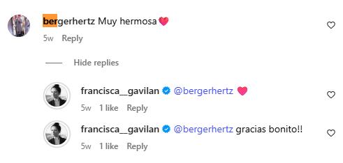 Francisca Gavilán y Germán Berger Hertz | Instagram