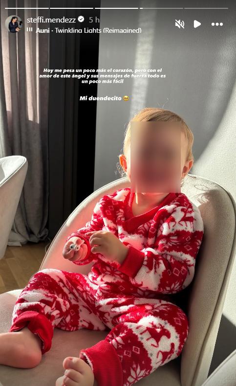 Dedicatoria de Steffi Méndez a su hijo - Instagram