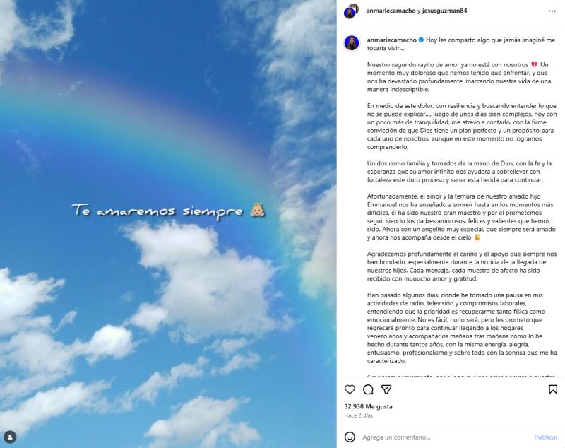 Animadora venezolana contando la pérdida de su bebé | Instragram
