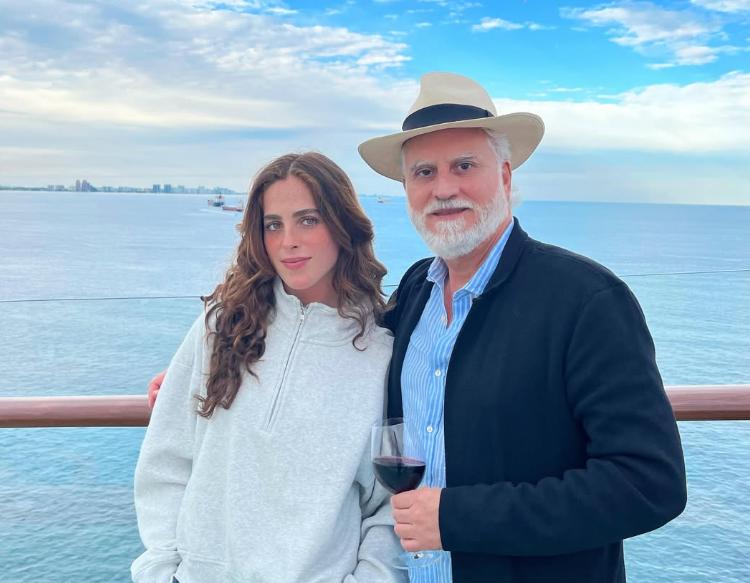 Fátima Bosch y su padre | Instagram