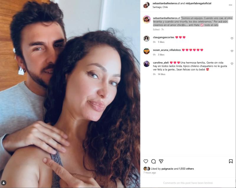 Nidyan Fabregat y su pareja | Instagram