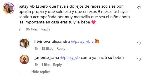 Novia de Alexis Sánchez respondiendo comentarios | Instagram