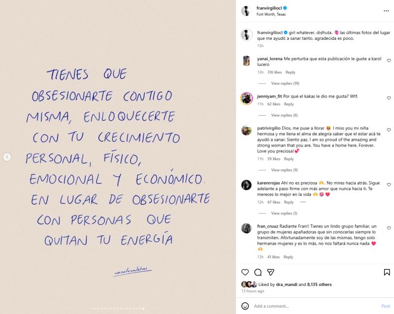 Fotos de Fran Virgilio | Instagram