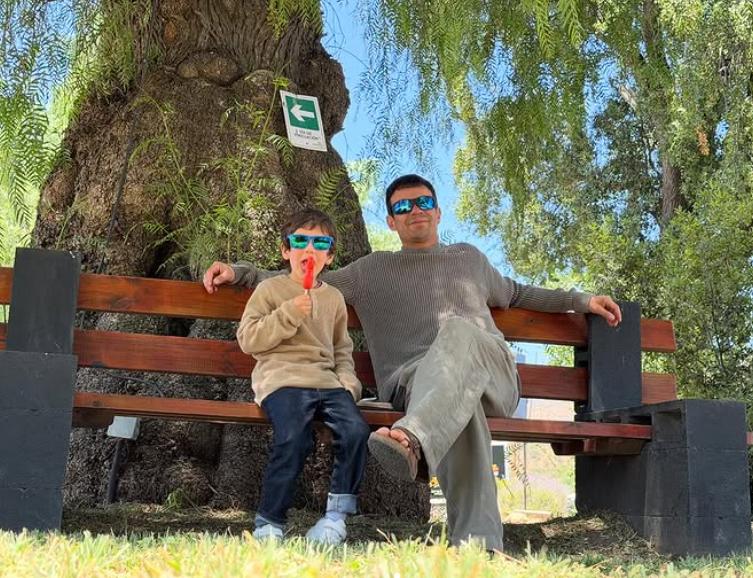 Chapu Puelles y su hijo | Instagram