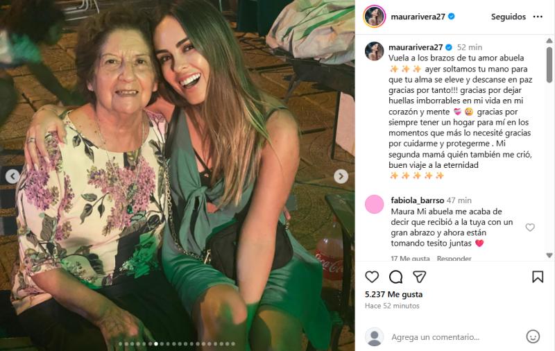 Maura Rivera despidió a su abuelita en redes sociales - Instagram