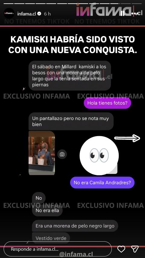 Francisco Kaminski captado con nueva conquista - Infama