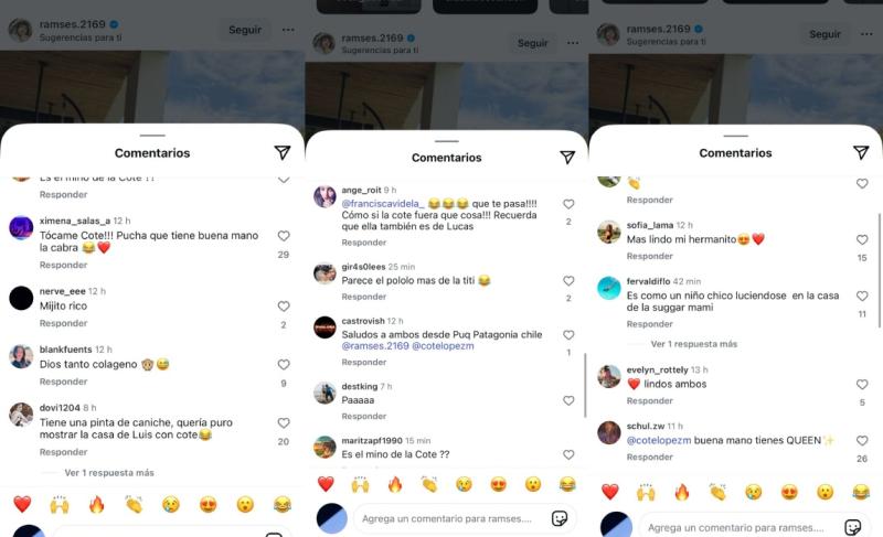 Comentarios contra pareja de Coté López | Instagram