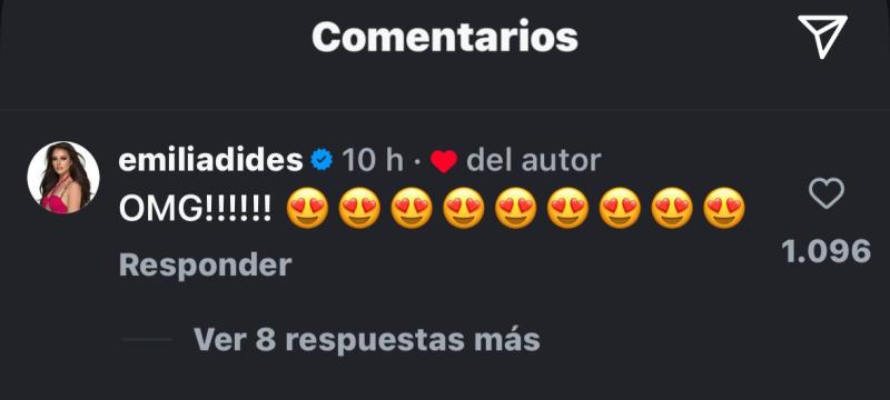 Emilia Dides llena de elogios a Inna Moll