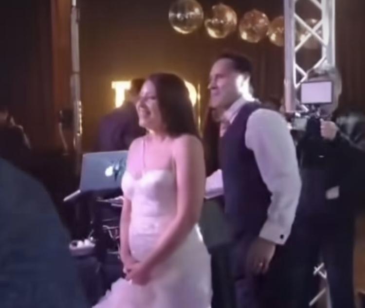 María José Quintanilla y Eduardo Carrasco en su matrimonio