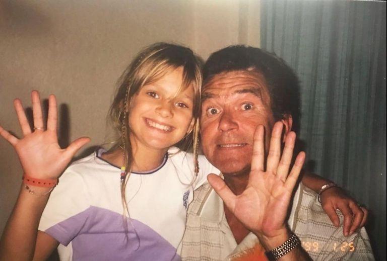 Mayte Rodríguez y su padre