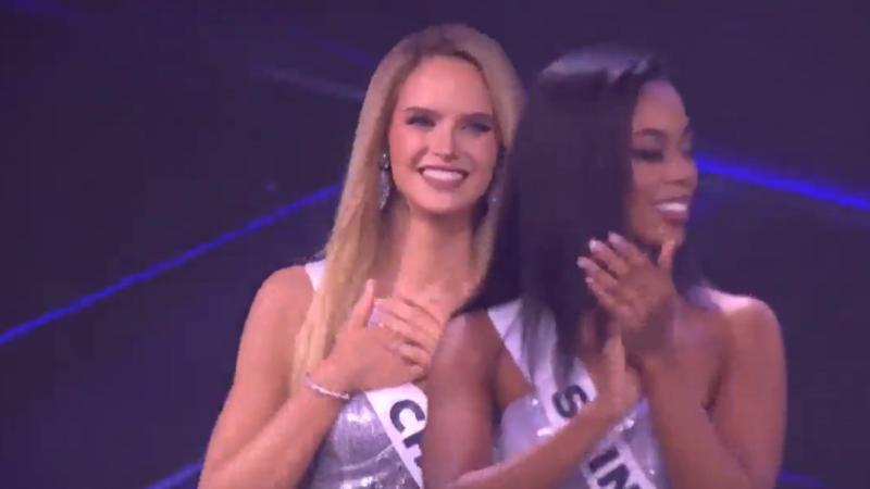 Inna Moll en el Miss Universo 2025