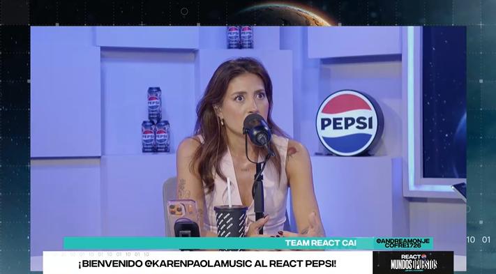 Karen Paola en el react de Mundos Opuestos