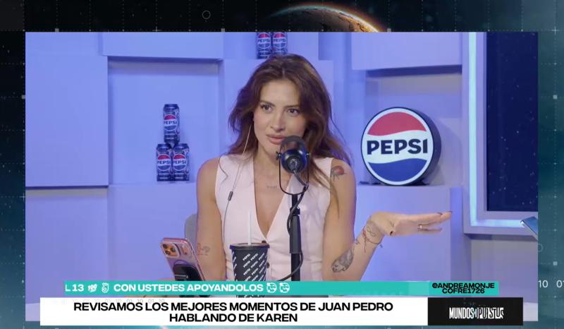 Karen Paola en el react de Mundos Opuestos