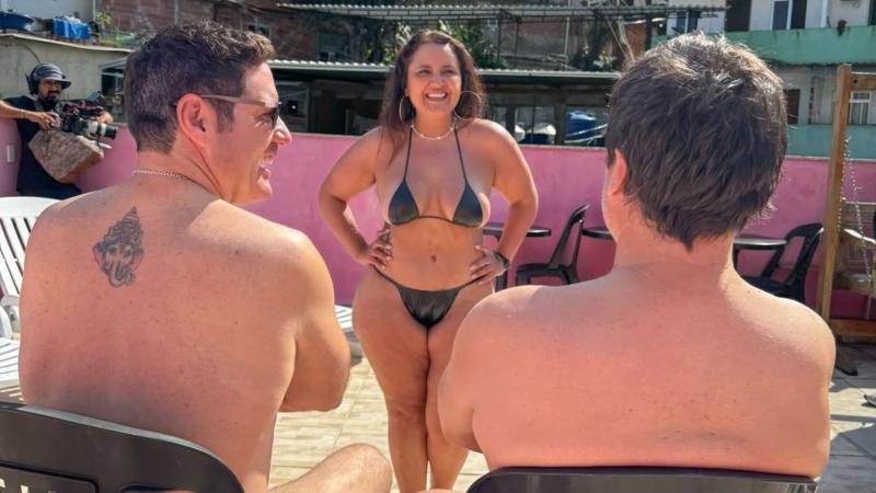 Pancho Saavedra, Pamela Leiva y Jorge Zabaleta en "Socios por el mundo"