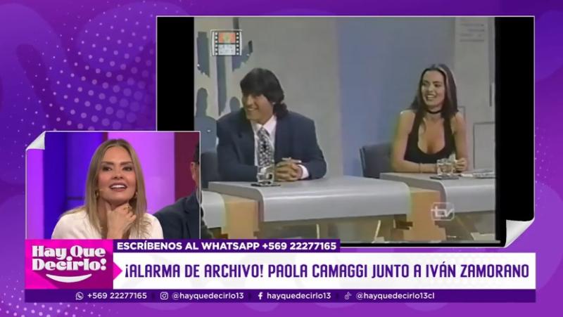 Paola Camaggi junto a Iván Zamorano