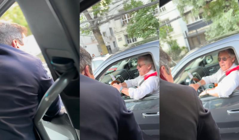 Rafael Araneda se topa con Emeterio Ureta.