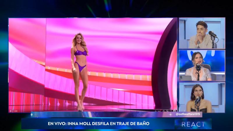 Inna Moll durante el desfile en traje de baño - Preliminar Miss Universo