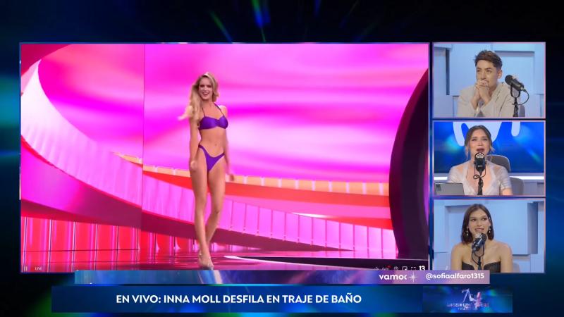 Inna Moll durante el desfile en traje de baño - Preliminar Miss Universo