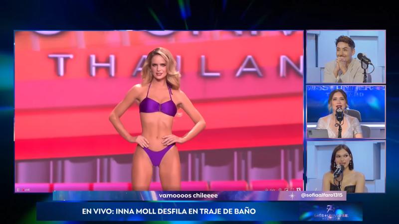 Inna Moll durante el desfile en traje de baño - Preliminar Miss Universo